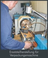 Drehen eines Ersatzteils für Verpackungsmaschine