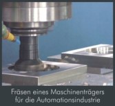 Fräsen eines Maschinenträgers für die Automatenindustrie